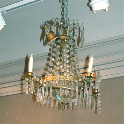 Lot 443 - Baltic Style Gilt-Metal and Cut Glass...