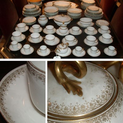 Lot 468 - Assembled Continental Gilt Decorated Porcelain...