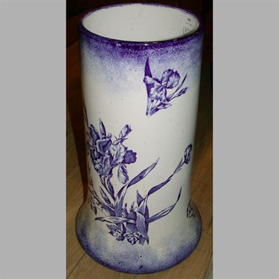 Lot 495 - Blue and White Floral Decorated Porcelain...