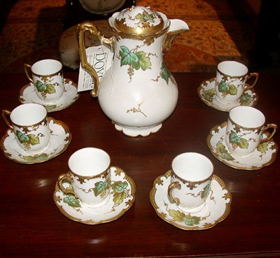 Lot 500 - Limoges Gilt and Floral Decorated Partial...