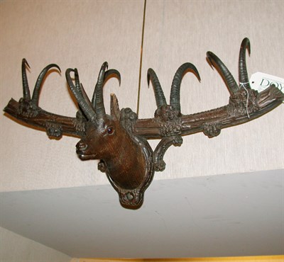 Lot 137 - Black Forest Style Carved Deer-Form Wall Bracket