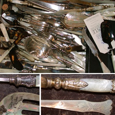 Lot 389A - Miscellaneous Group of Mother-of-Pearl and...