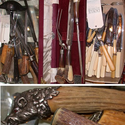 Lot 390A - Miscellaneous Group of Bone Handled Serving...