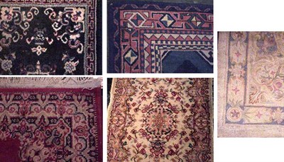 Lot 770 - Chainstitch Rug and Four Machine Made Rugs...