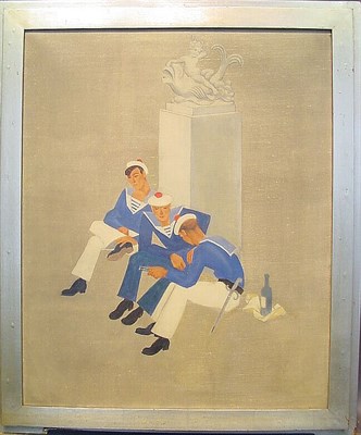 Lot 105 - Claggett Wilson American, d. 1952 HEY, SAILORS...