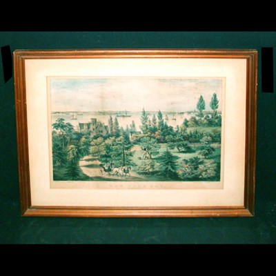 Lot 78 - Currier & Ives, publishers NEW YORK BAY FROM...