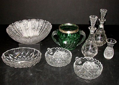 Lot 370 - Miscellaneous Group of Six Glass Vessels