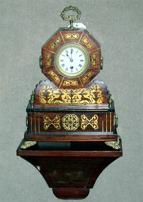 Lot 573 - William IV Brass Inlaid Rosewood Bracket Clock...