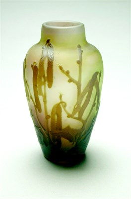 Lot 127 - Galle Cameo Glass Vase Of shouldered ovoid...