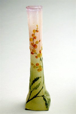 Lot 156 - Legras Enameled Cameo Glass Vase Of tapering...