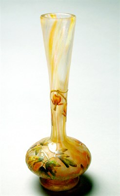 Lot 139 - Daum Nancy Enameled Cameo Glass Vase Of...
