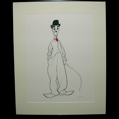 Lot 243 - Al Hirschfeld CHARLIE CHAPLIN AS THE LITTLE...