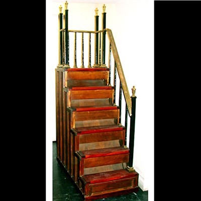 Lot 300 - Victorian Style Mahogany Library Steps