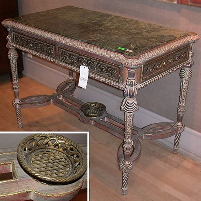 Lot 692 - Neoclassical Style Marble Top Painted and...