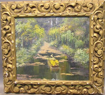 Lot 65 - G. Mayorga 20th Century TROPICAL RIVER Signed...