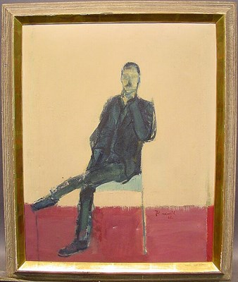 Lot 89 - Russell 20th Century SEATED MAN Signed and...