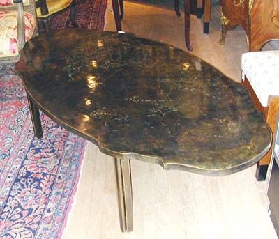 Lot 369 - Phillip Laverne Coffee Table Of shaped oval...