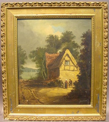 Lot 23 - Continental School 19th Century COTTAGE BY A...