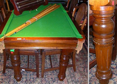 Lot 153 - Victorian Mahogany Metamorphic Pool Table...