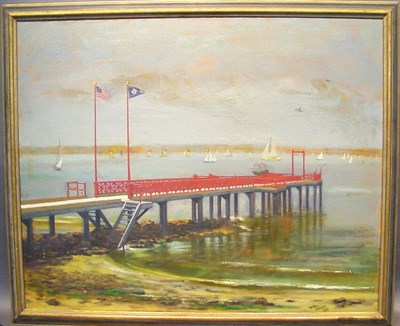 Lot 46 - Daniel Greene American, 20th century SAILBOATS...