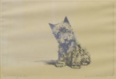 Lot 24 - Diana Thorne A WEE BIT OF SCOTCH Drypoint,...