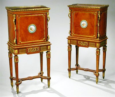 Lot 672 - Pair of Louis XVI Style Gilt-Bronze Mounted...