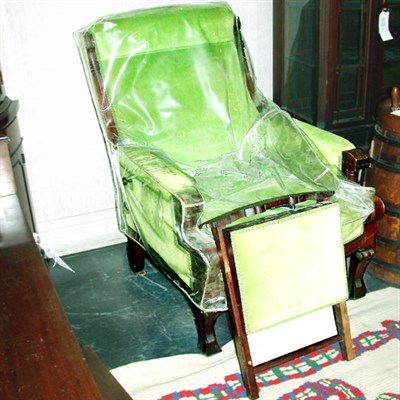 Lot 221 - Victorian Upholstered Mahogany Armchair and...