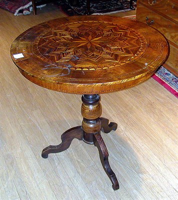 Lot 424 - Classical Inlaid Mahogany Tripod Table The...