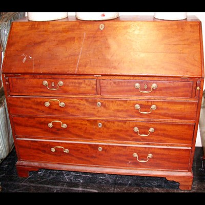 Lot 246 - George III Mahogany Slant-Front Desk