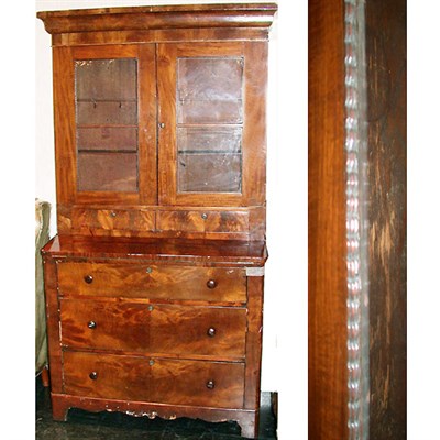Lot 249 - American Mahogany Secretary Bookcase