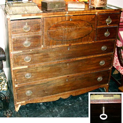 Lot 212 - George III Mahogany Butler's Chest