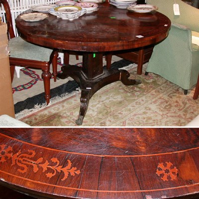 Lot 242 - Edwardian Marquetry Inlaid Rosewood Center Table