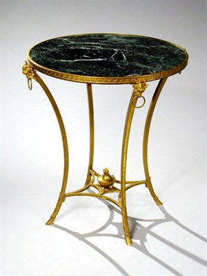 Lot 334 - Louis XVI Gilt Bronze Gueridon The circular...