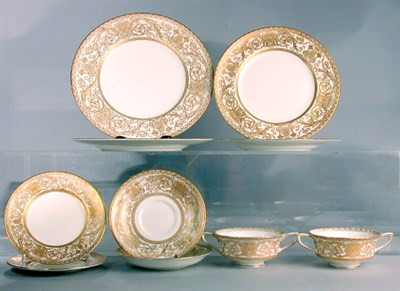 Lot 655 - Royal Worcester Gilt Decorated Porcelain...
