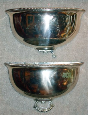 Lot 506 - Pair of Silver Plated Wall Pockets