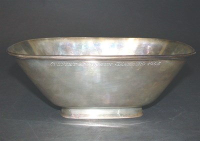 Lot 495 - Swedish Silver Bowl Of flaring rectangular...