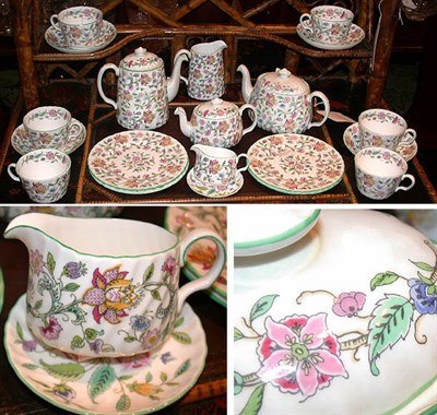 Lot 422 - Mintons Floral Decorated Porcelain Breakfast...