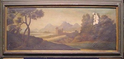 Lot 44 - Italian School 19th Century VIEW OF A FORTRESS...