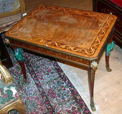 Lot 586 - Louis XVI Style Gilt-Bronze Mounted Low Table...