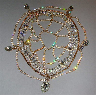 Lot 389 - Miriam Haskell Jeweled Juliet Cap 1950s...