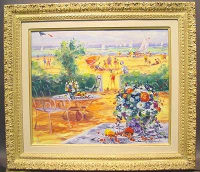 Lot 121 - Georges Yoldjoglou Continental, b.1935 JARDIN...