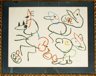 Lot 314 - Joan Miró UBU AUX BALEARES (M. 775) Color...