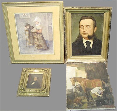 Lot 5 - American School 19th Century PORTRAIT OF A...