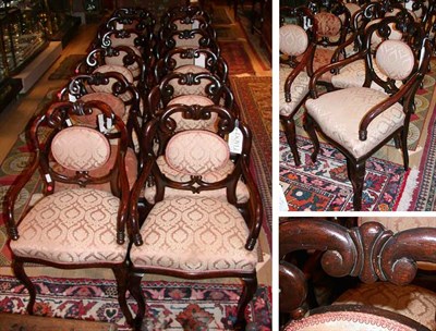 Lot 386 - Set of Twelve Regency Style Upholstered...