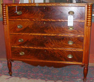 Lot 317 - Late Federal Mahogany Chest of Drawers New...