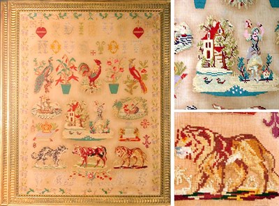 Lot 393 - Gilt Framed French Needlework