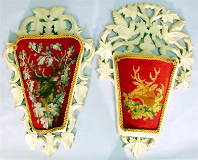 Lot 607 - Companion Pair of Victorian Beadwork or...