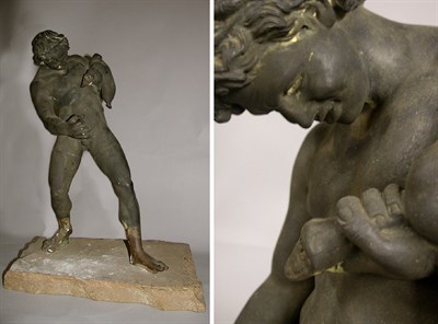 Lot 459 - Patinated-Metal Sculpture of David
