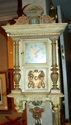 Lot 344 - Victorian Painted Wall Clock
