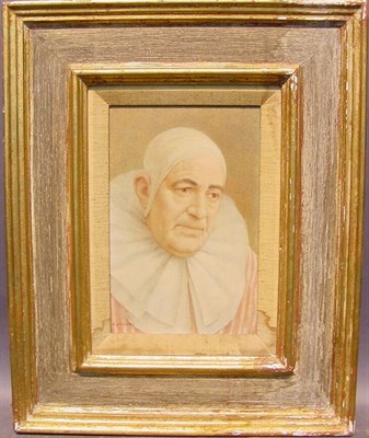 Lot 154 - Robert Remsen Vickrey b.1926 CLOWN WITH RUFF,...